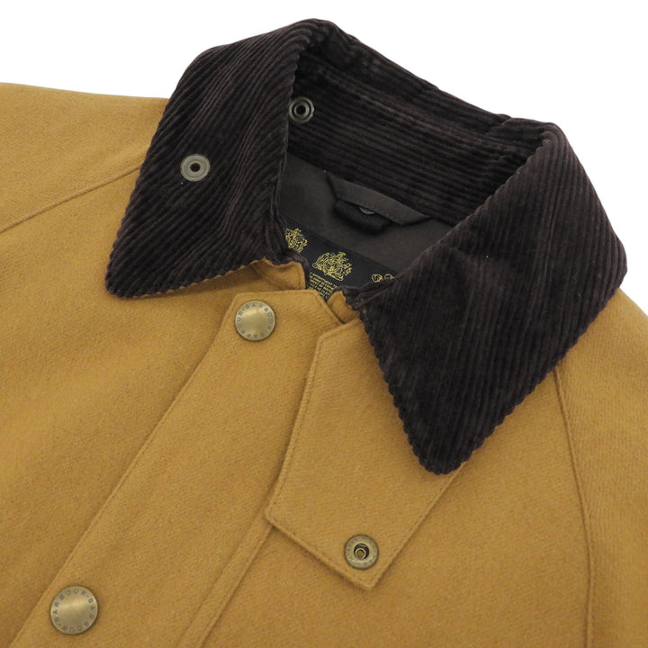 Great Barbour coat SOLWAY ZIPPER SL Belt is removable wool Women 34 MWO0220BE51