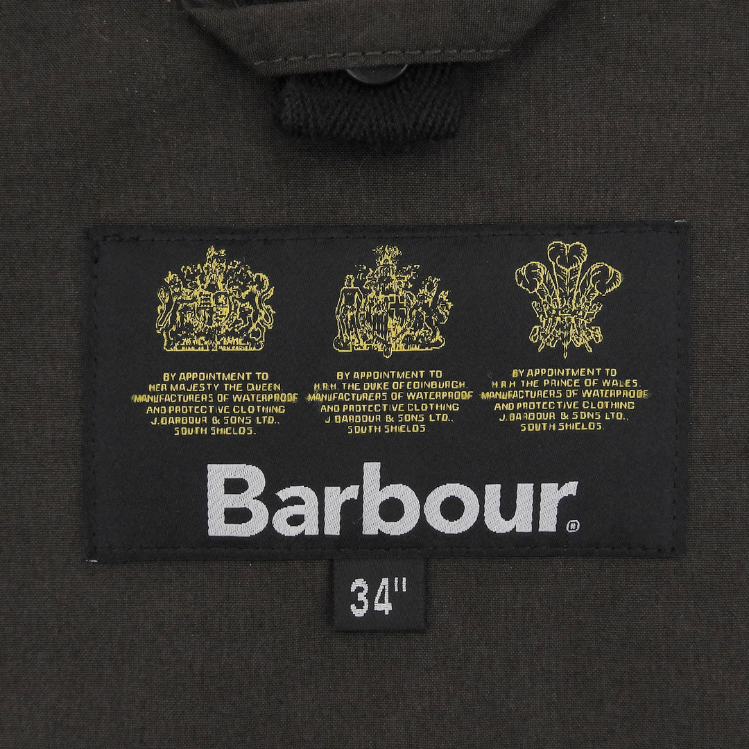 Great Barbour coat SOLWAY ZIPPER SL Belt is removable wool Women 34 MWO0220BE51