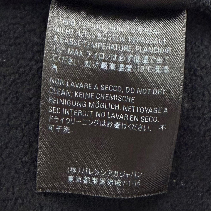Great BALENCIAGA hoodie WFP Logo Hoodie, Fleece-Lined Pullover black M 600583
