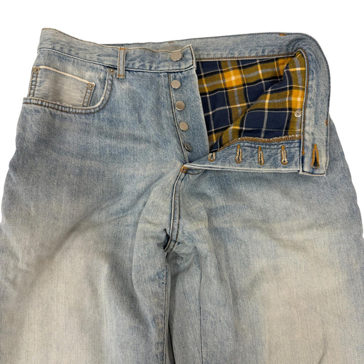 Great DIOR Denim pants Distressed finish, heritage style, button fly. Light blue