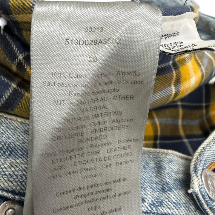 Great DIOR Denim pants Distressed finish, heritage style, button fly. Light blue