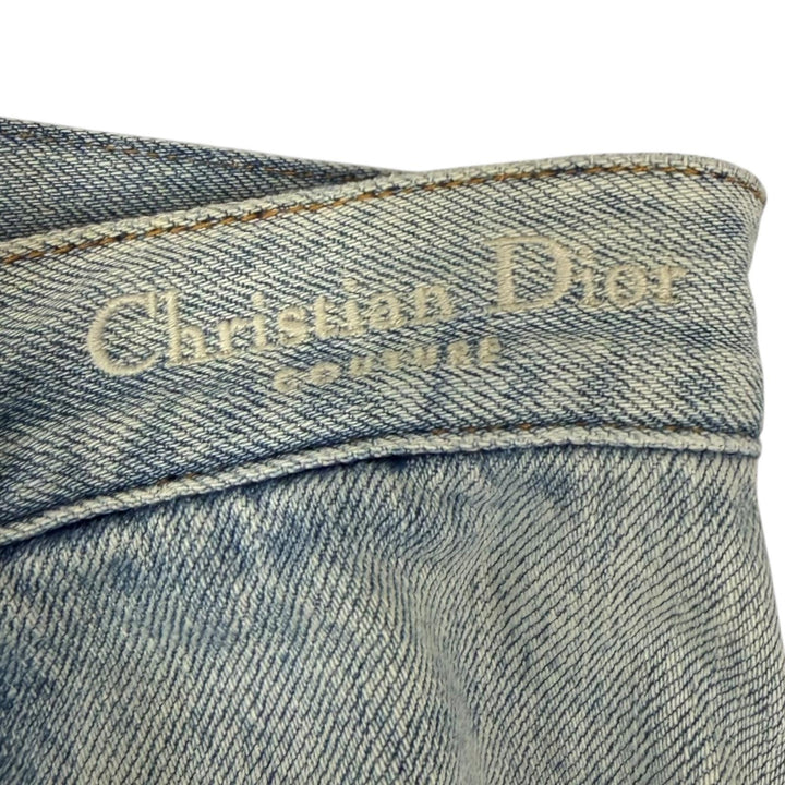Great DIOR Denim pants Distressed finish, heritage style, button fly. Light blue