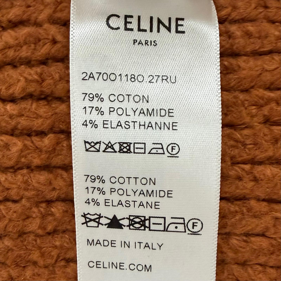 Excellent CELINE cardigan Orange cotton mens XS 2A70O118O