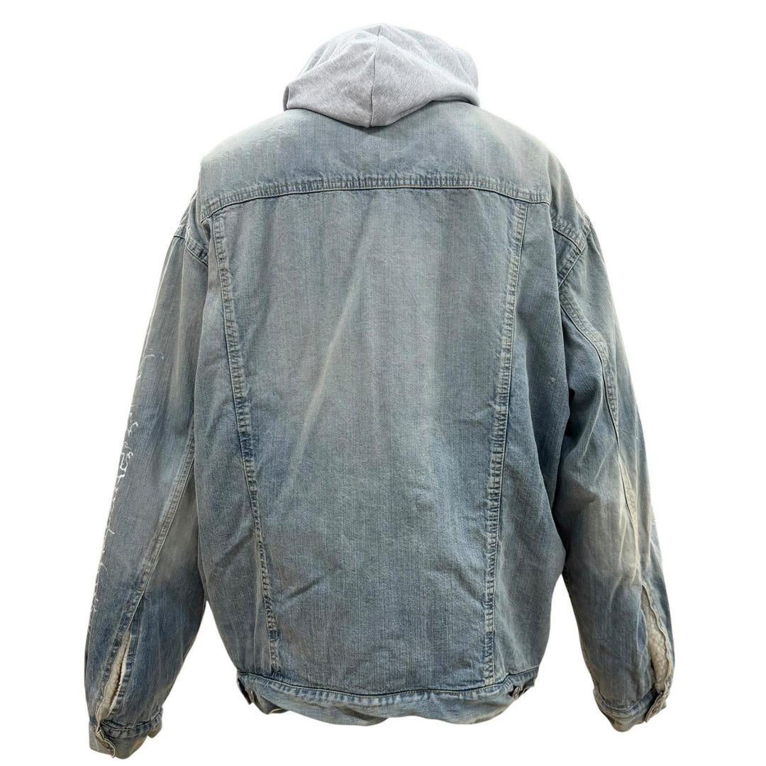 Excellent BALENCIAGA Denim Jacket DIY Metal Outline Indigo cotton mens 1 773805