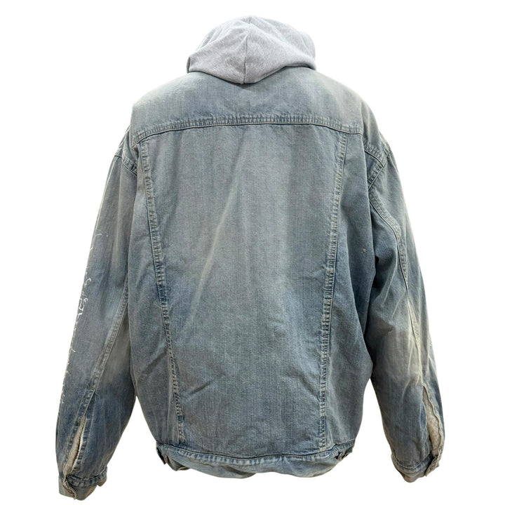 Excellent BALENCIAGA Denim Jacket DIY Metal Outline Indigo cotton mens 1 773805