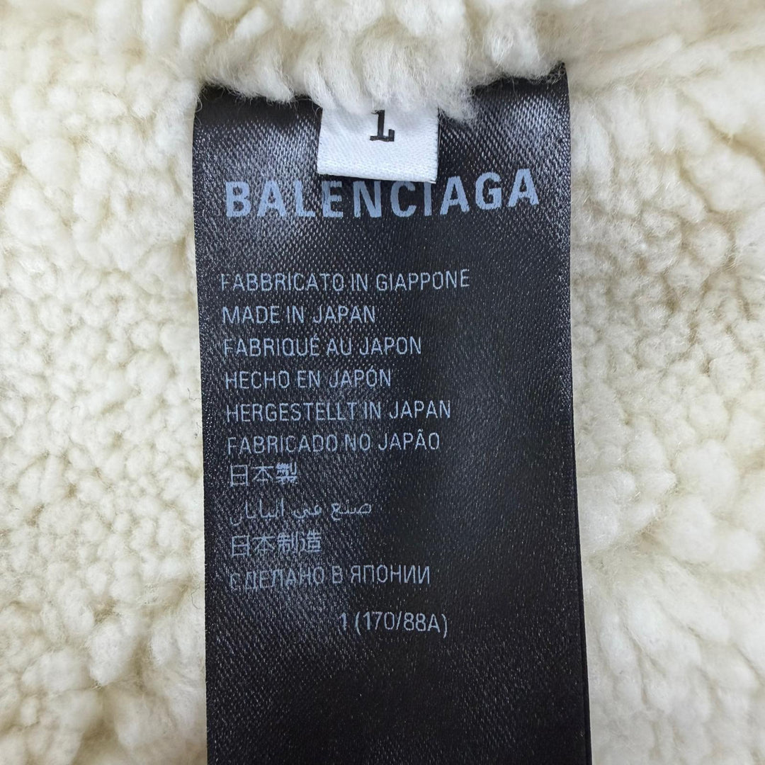 Excellent BALENCIAGA Denim Jacket DIY Metal Outline Indigo cotton mens 1 773805