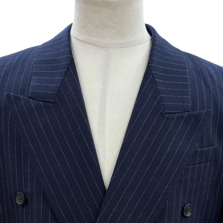 Excellent SAINT LAURENT PARIS tailored jacket Navy wool mens 48 786846