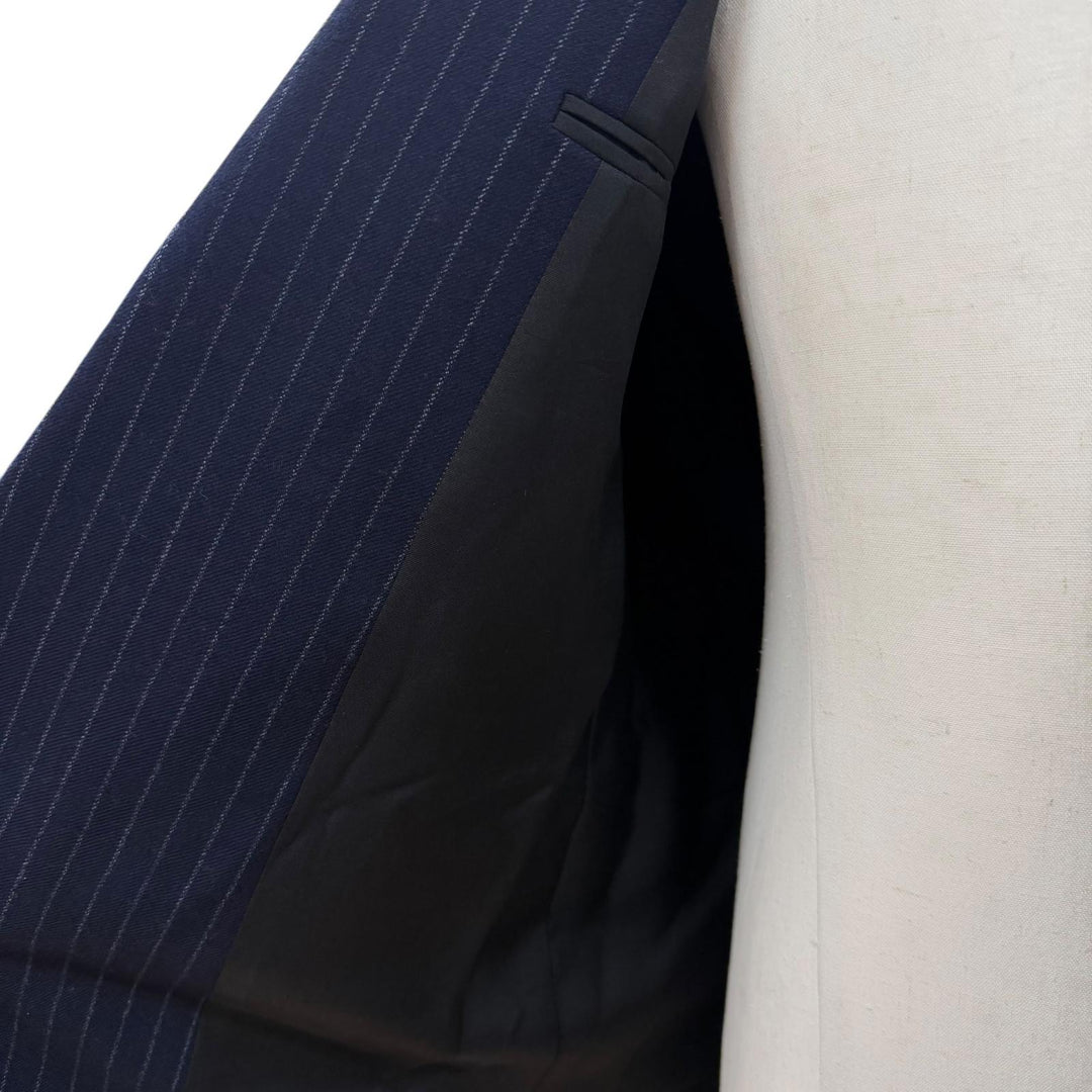 Excellent SAINT LAURENT PARIS tailored jacket Navy wool mens 48 786846