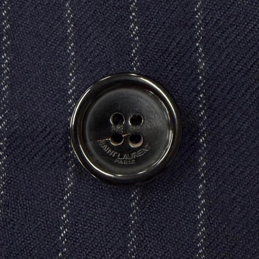 Excellent SAINT LAURENT PARIS tailored jacket Navy wool mens 48 786846