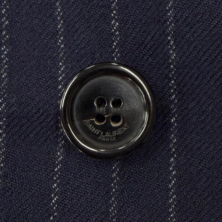Excellent SAINT LAURENT PARIS tailored jacket Navy wool mens 48 786846