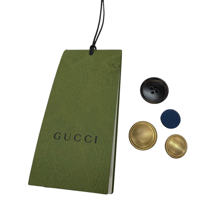 Great GUCCI tailored jacket Navy cotton mens 46 749797