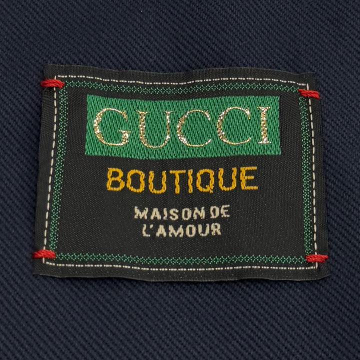Great GUCCI tailored jacket Navy cotton mens 46 749797