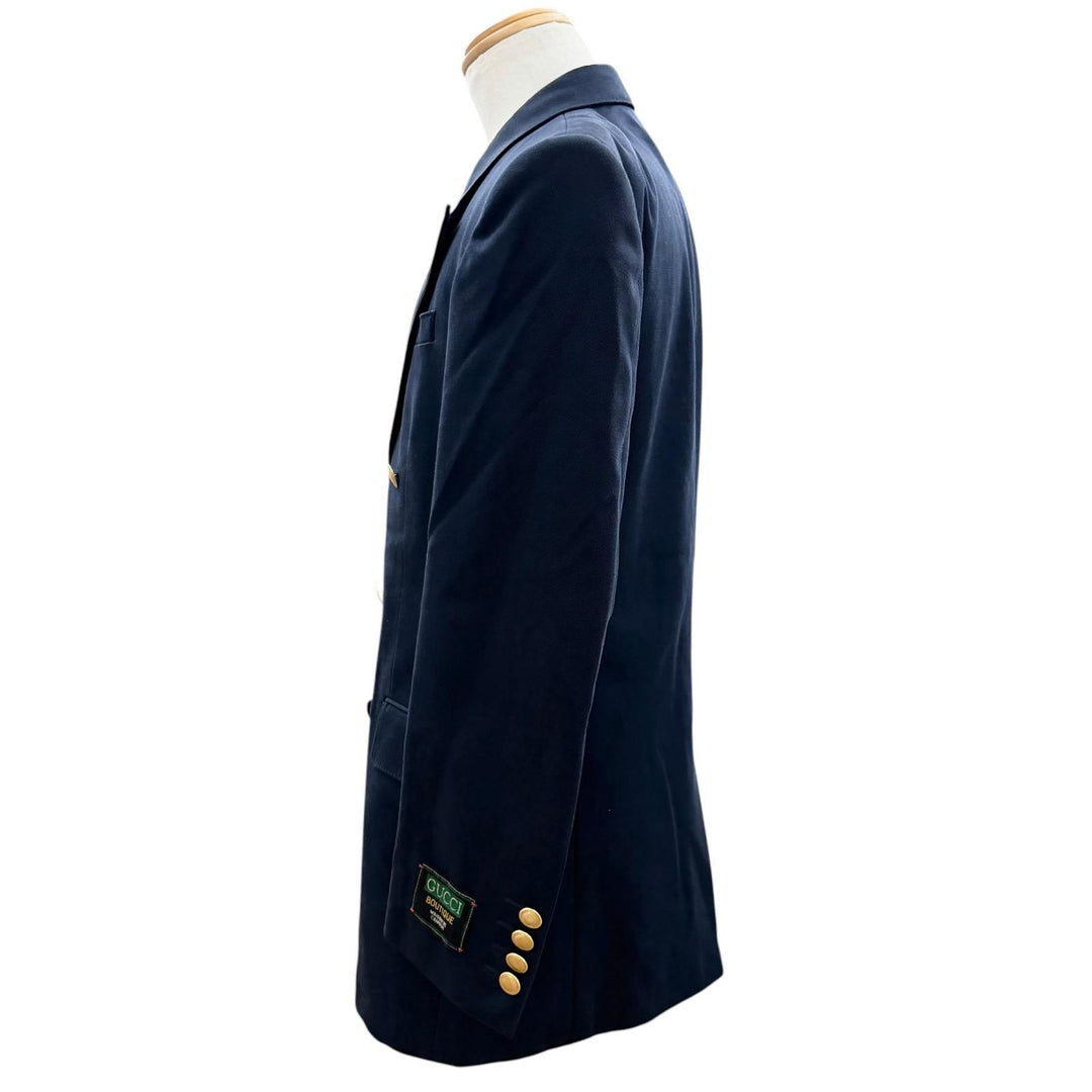 Great GUCCI tailored jacket Navy cotton mens 46 749797