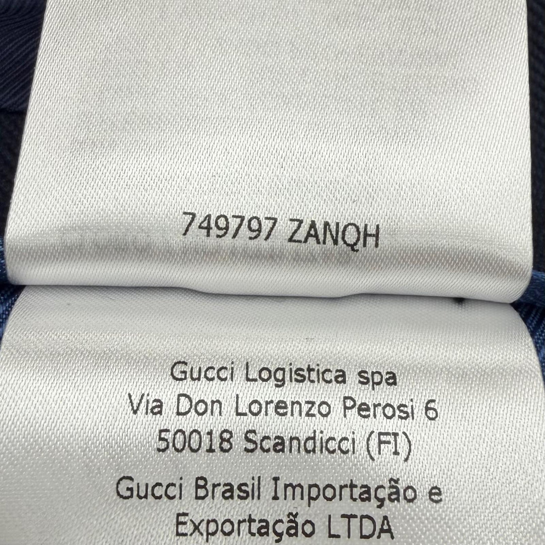 Great GUCCI tailored jacket Navy cotton mens 46 749797