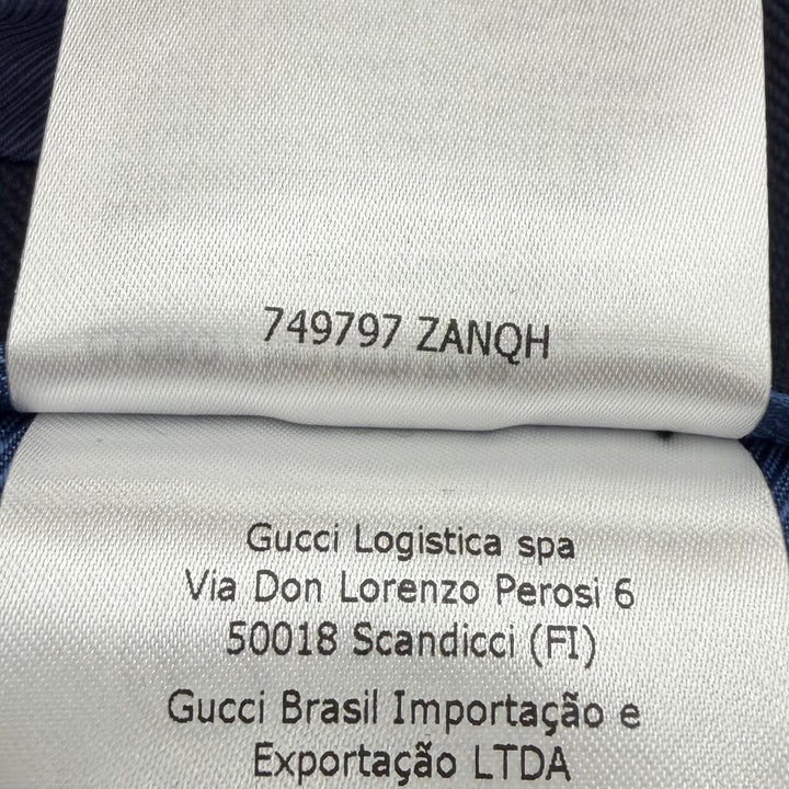 Great GUCCI tailored jacket Navy cotton mens 46 749797