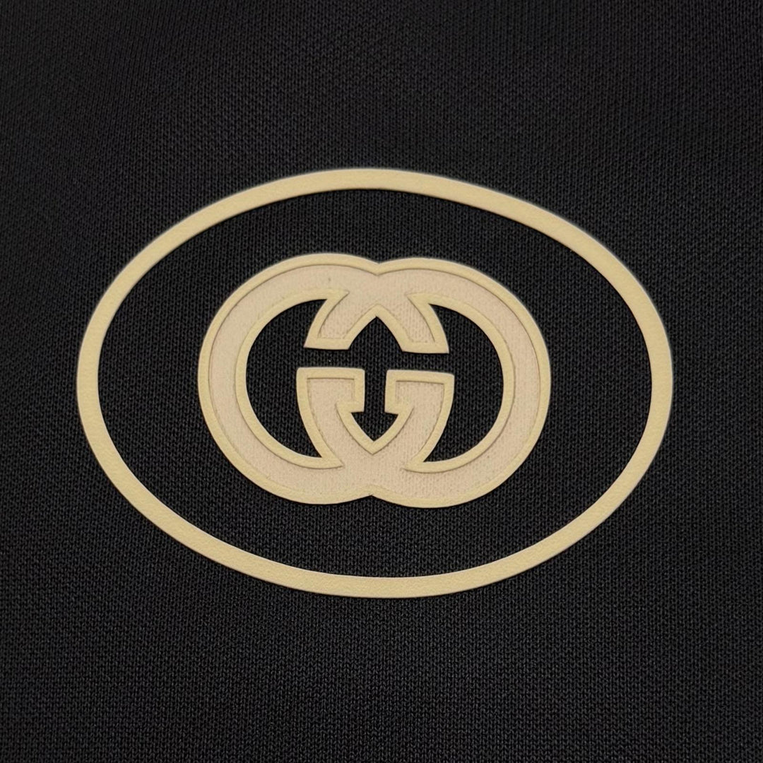 Excellent GUCCI Track jacket black polyester mens S 696802