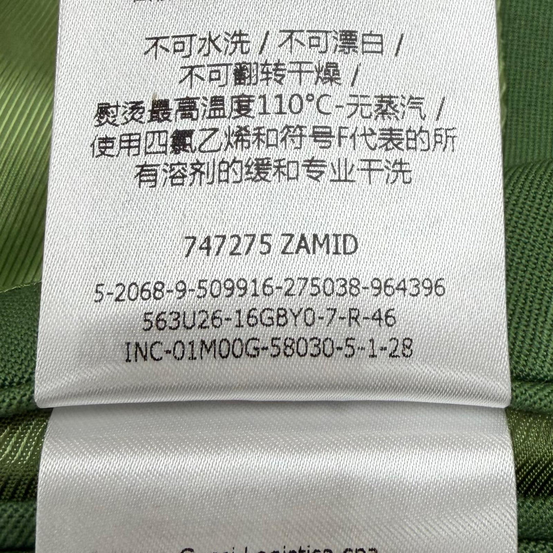 Excellent GUCCI tailored jacket green wool mens 46 747275