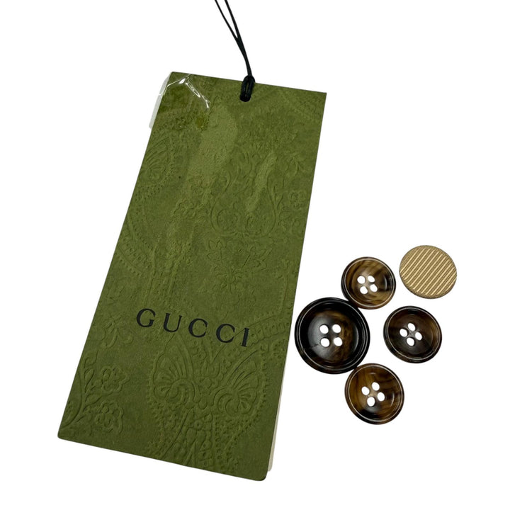 Excellent GUCCI tailored jacket green wool mens 46 747275