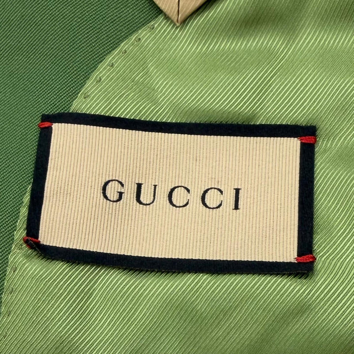 Excellent GUCCI tailored jacket green wool mens 46 747275