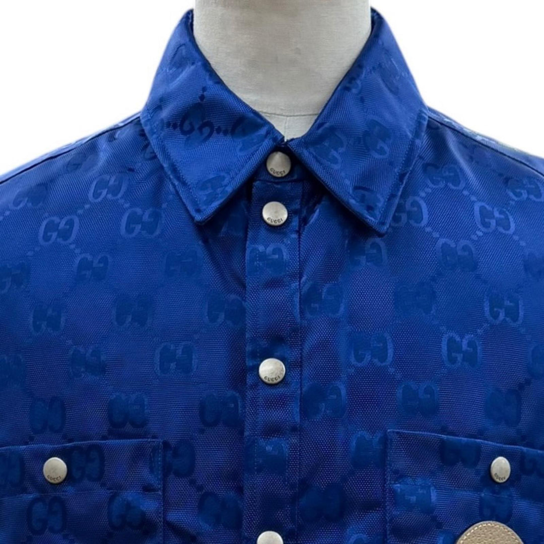 Excellent GUCCI Best OFF THE GRID NYLON VEST blue Nylon mens 50 631890