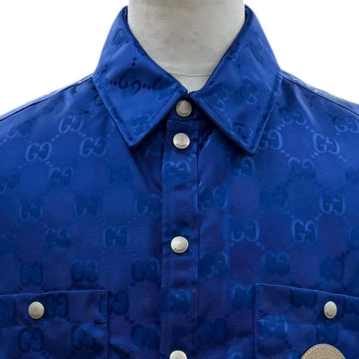 Excellent GUCCI Best OFF THE GRID NYLON VEST blue Nylon mens 50 631890