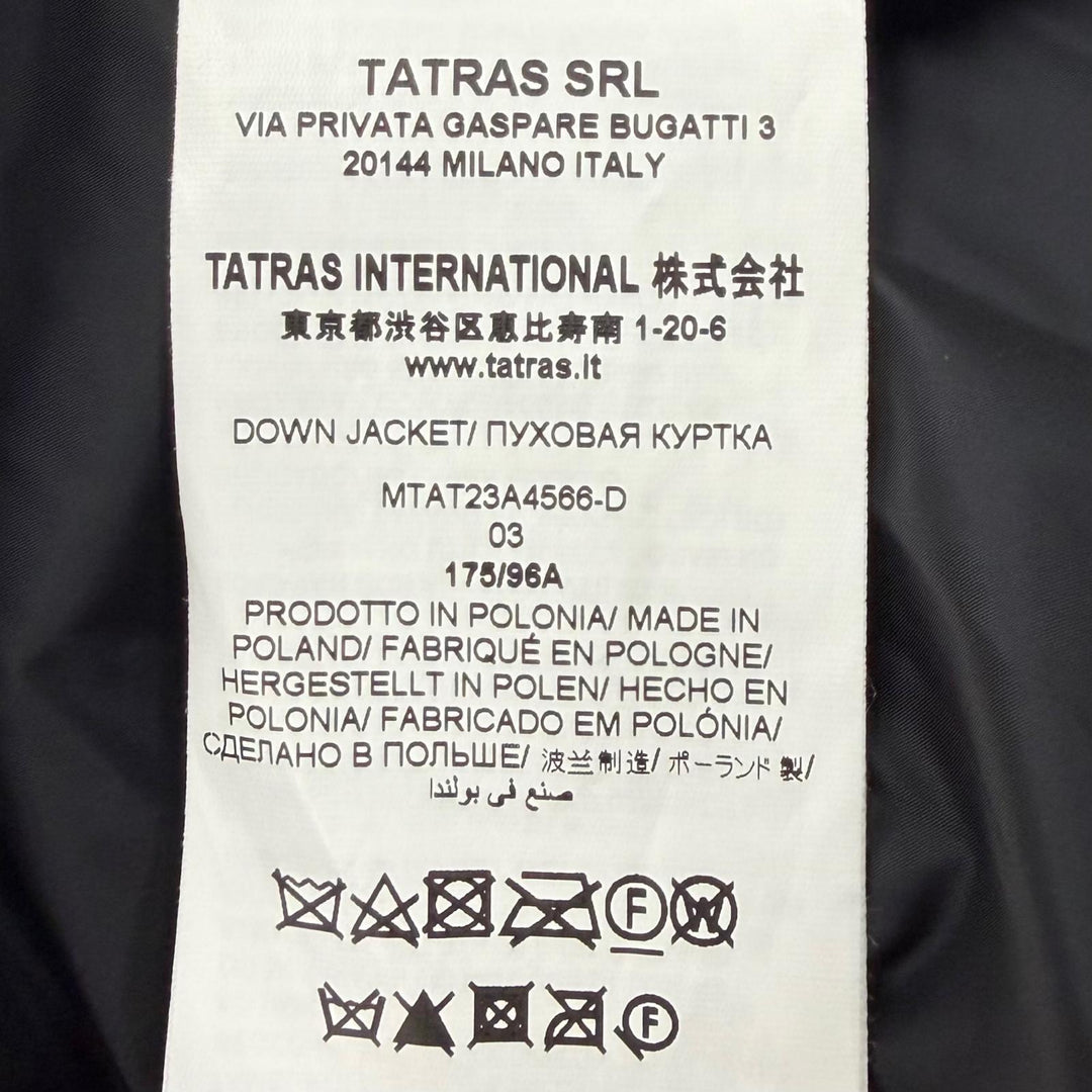 Great TATRAS Down jacket BOESIO black Nylon mens 3 MTAT23A4566