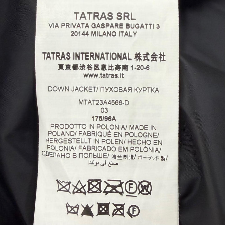 Great TATRAS Down jacket BOESIO black Nylon mens 3 MTAT23A4566