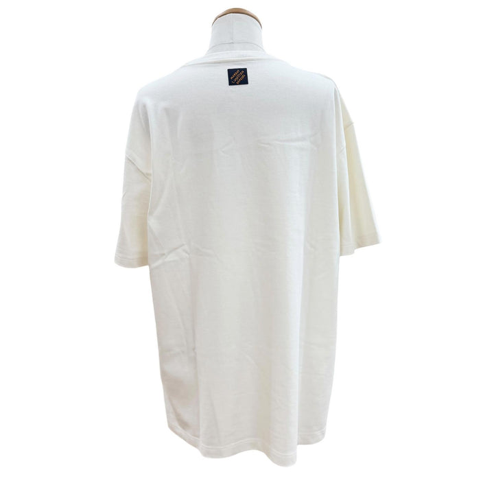 Excellent LOUIS VUITTON Short sleeve T-shirt LV Lovers Beads Sequins white XXL