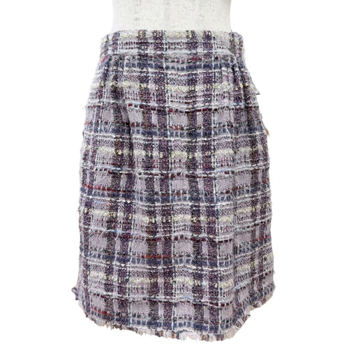 Excellent CHANEL Tweed skirt COCO Button, metallic thread 36 05A P26901V17347