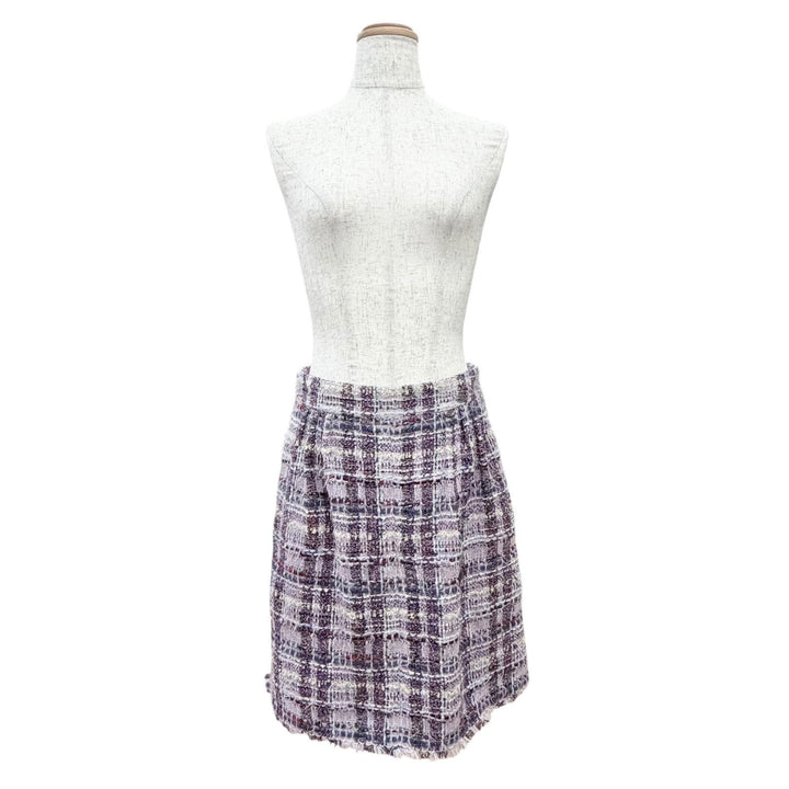 Excellent CHANEL Tweed skirt COCO Button, metallic thread 36 05A P26901V17347