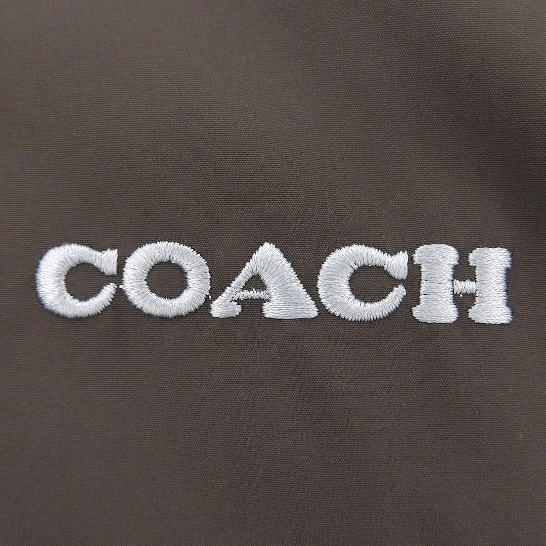 Excellent COACH Track jacket Logo embroidery signature stand collar L CDV16