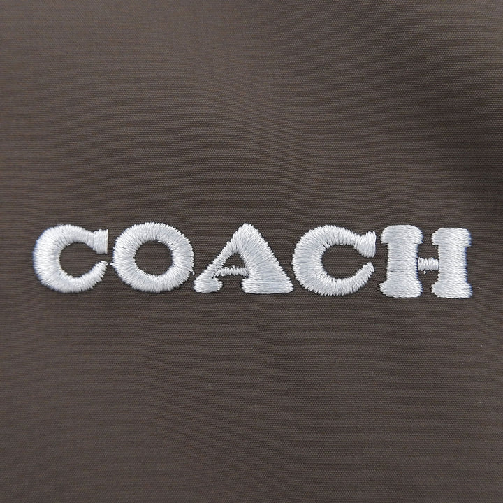 Excellent COACH Track jacket Logo embroidery signature stand collar L CDV16