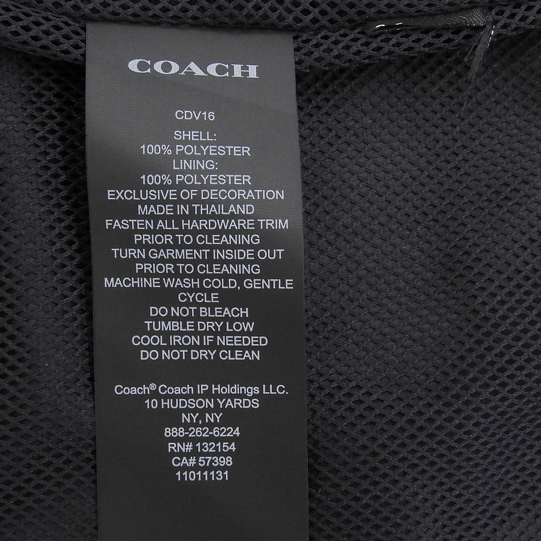 Excellent COACH Track jacket Logo embroidery signature stand collar L CDV16