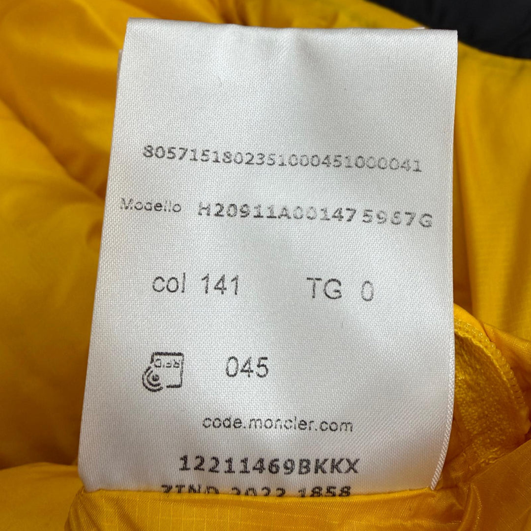 Excellent MONCLER Down jacket PEUPLIER yellow Nylon mens 0 H20911A00147