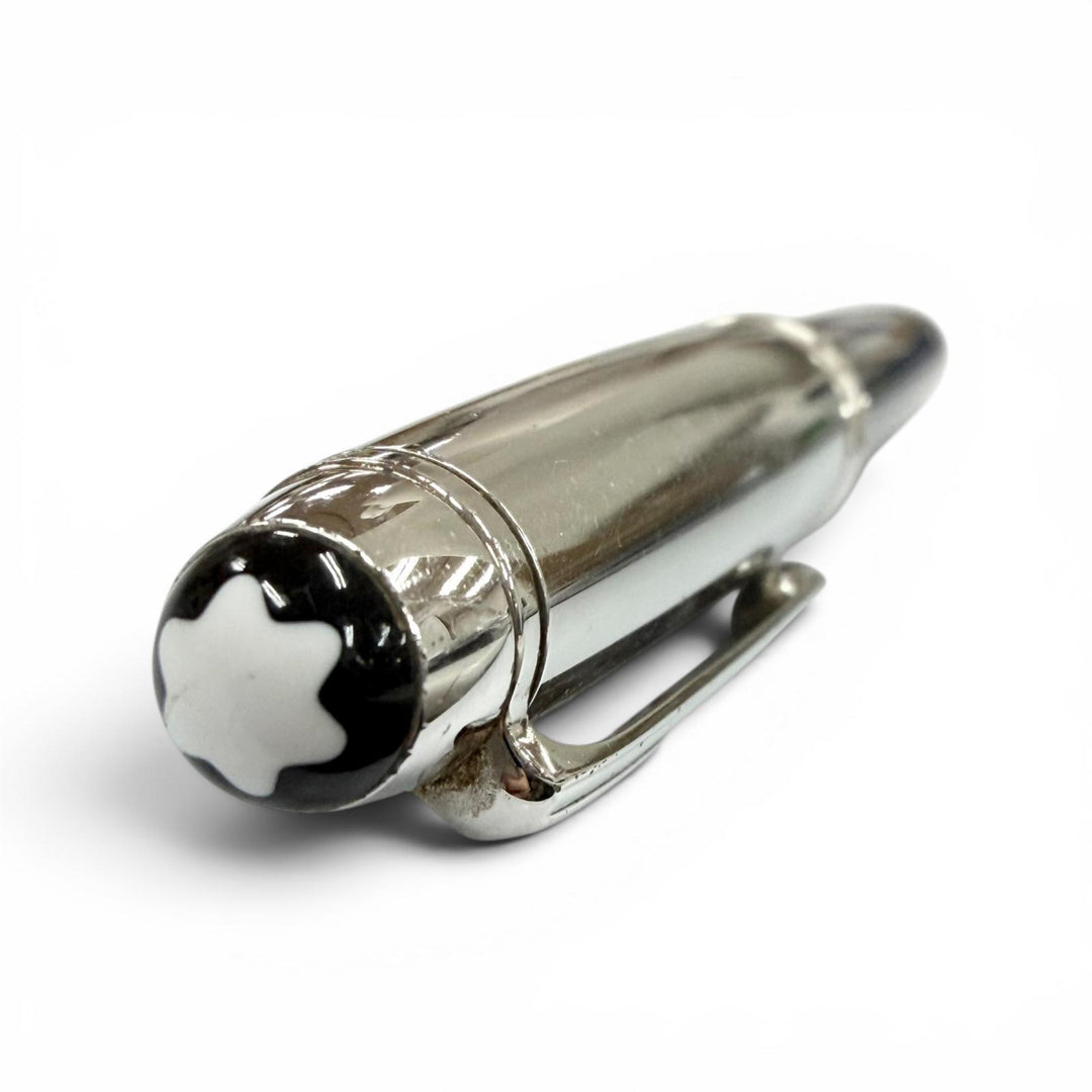 Very Good MONTBLANC fountain pen Solitaire 145 Due Blue Hour Classic Silver 18K