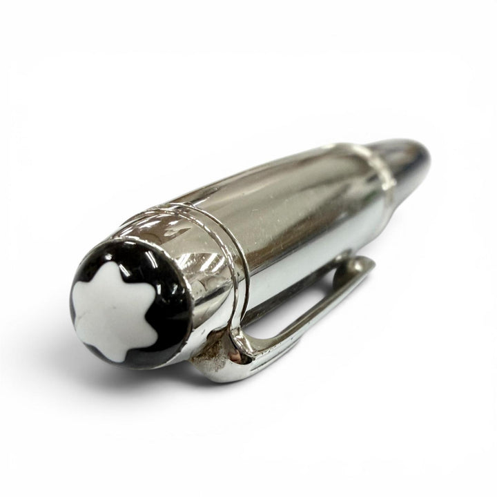 Very Good MONTBLANC fountain pen Solitaire 145 Due Blue Hour Classic Silver 18K