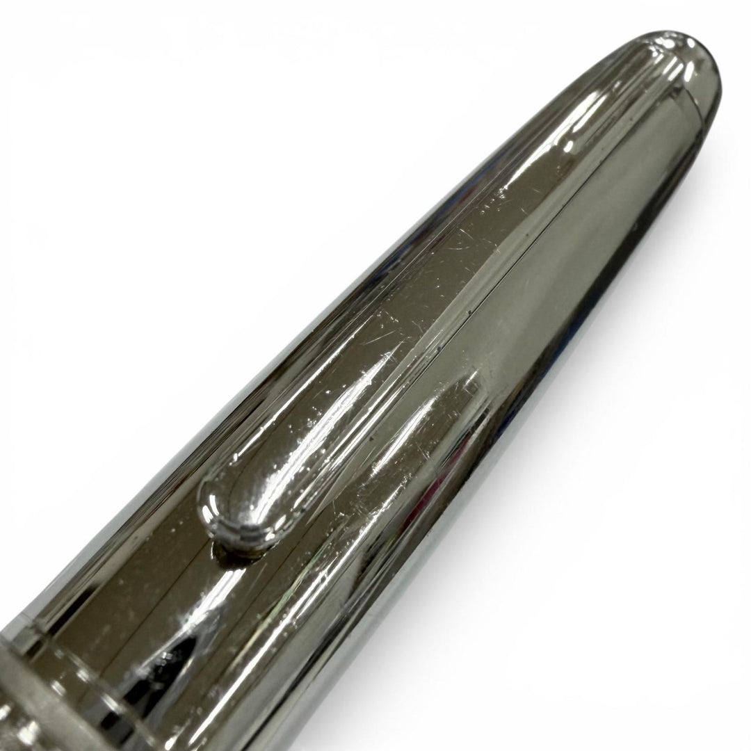Very Good MONTBLANC fountain pen Solitaire 145 Due Blue Hour Classic Silver 18K