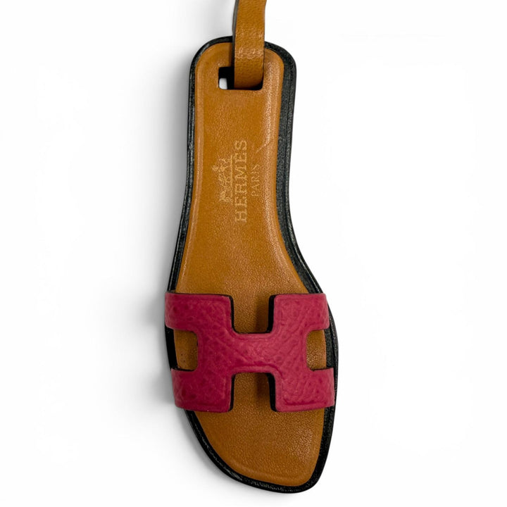 Excellent HERMES Bag charm orannano charm Epsom Leather Women