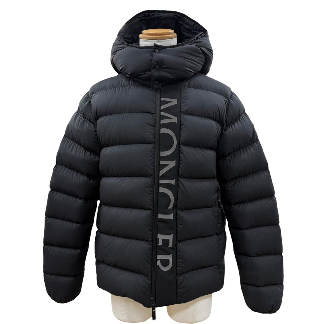 Excellent MONCLER Down jacket Hooded double zip-up black Nylon mens 2