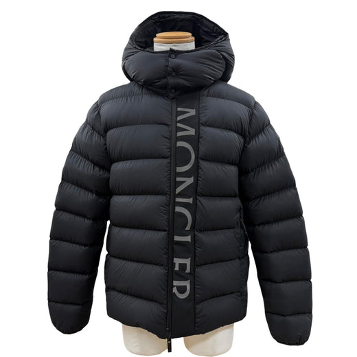 Excellent MONCLER Down jacket Hooded double zip-up black Nylon mens 2