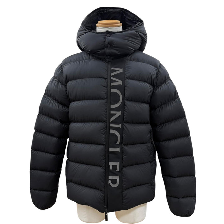 Excellent MONCLER Down jacket Hooded double zip-up black Nylon mens 2