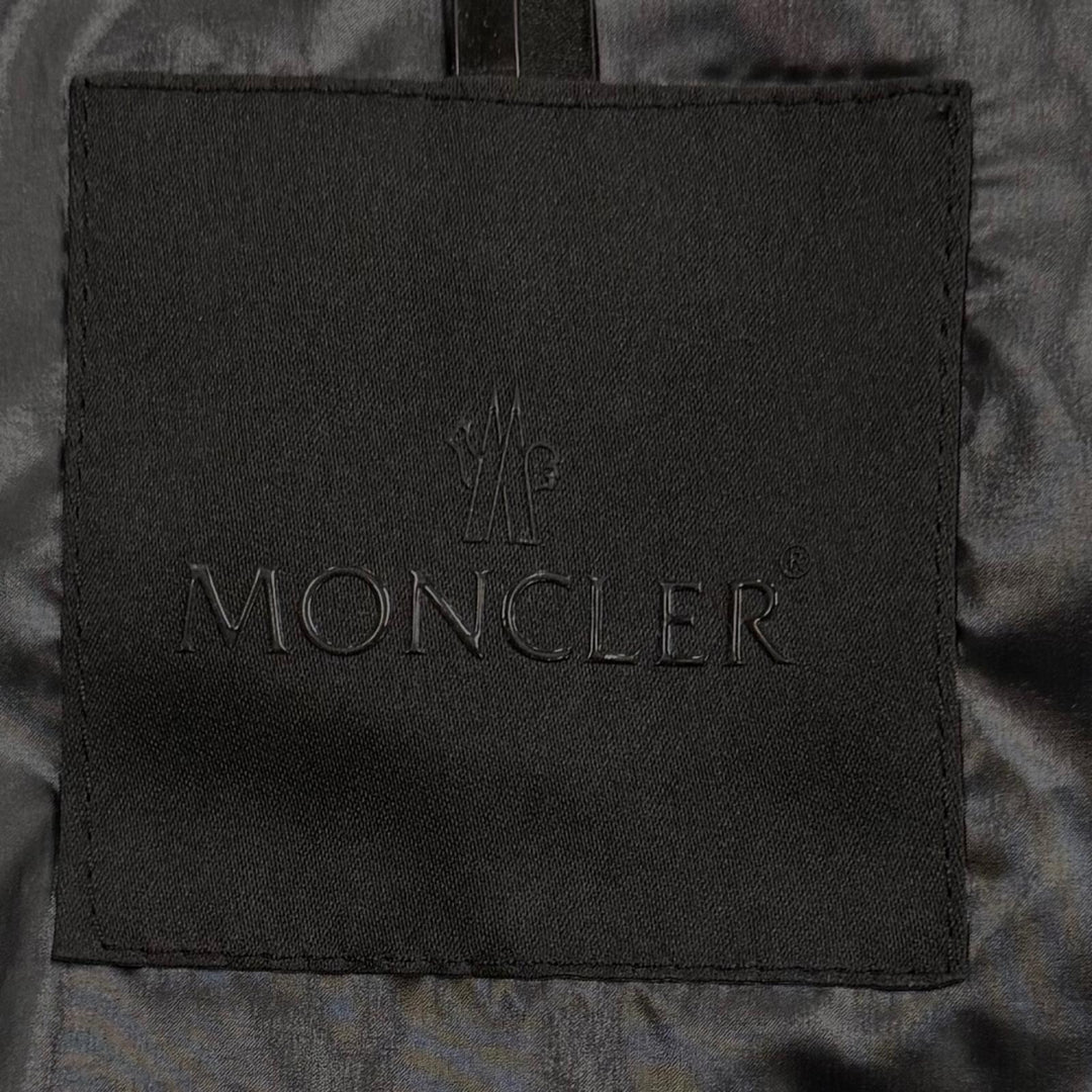 Excellent MONCLER Down jacket Hooded double zip-up black Nylon mens 2