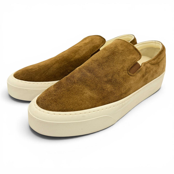 Great THE ROW Slip-on Marie H Low cut sneakers Brown Suede leather Women 39