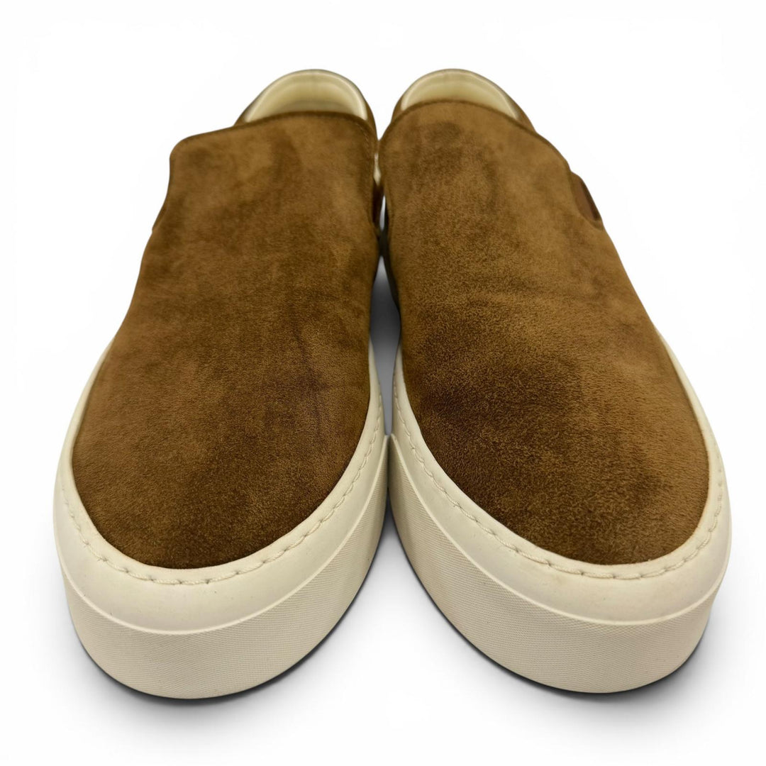 Great THE ROW Slip-on Marie H Low cut sneakers Brown Suede leather Women 39