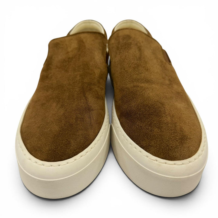 Great THE ROW Slip-on Marie H Low cut sneakers Brown Suede leather Women 39