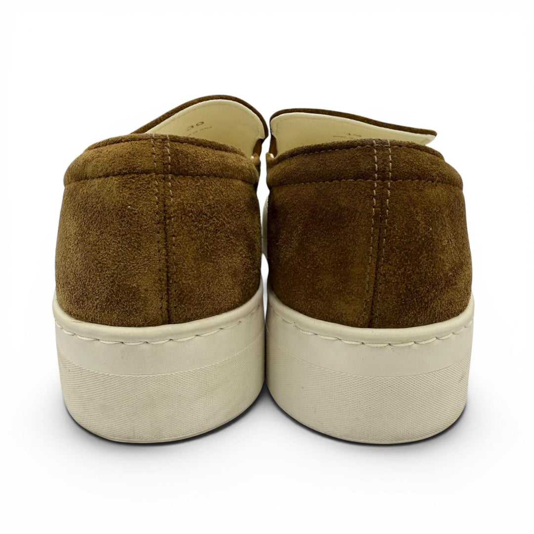 Great THE ROW Slip-on Marie H Low cut sneakers Brown Suede leather Women 39