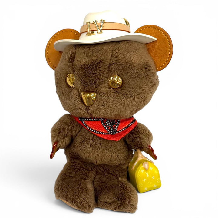 Excellent LOUIS VUITTON key ring LV Louis Bear bag charm Women M03176