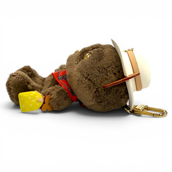 Excellent LOUIS VUITTON key ring LV Louis Bear bag charm Women M03176