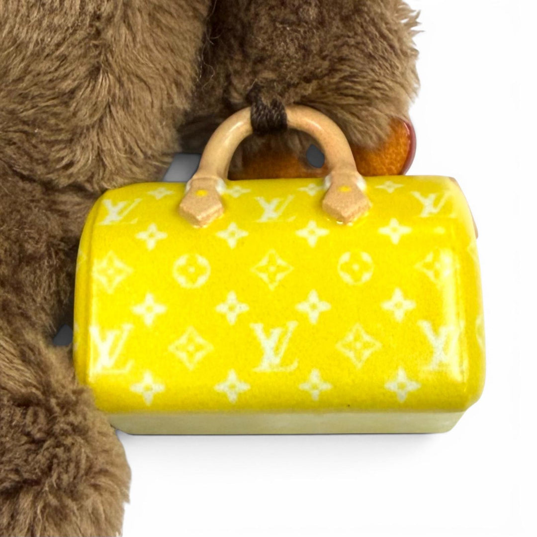 Excellent LOUIS VUITTON key ring LV Louis Bear bag charm Women M03176