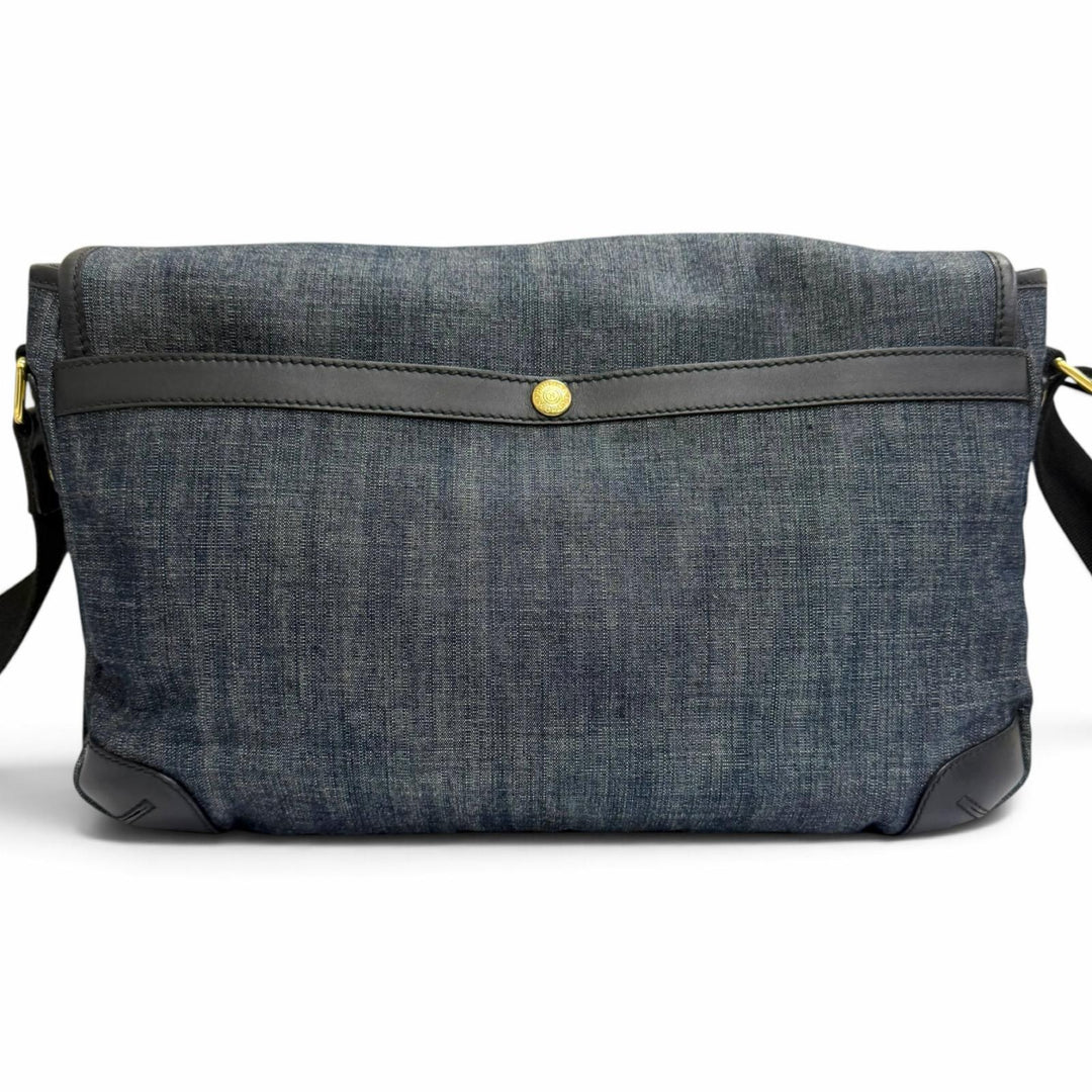 Great HUNTING WORLD Shoulder Bag Carryall Messenger bag with logo Indigo blue